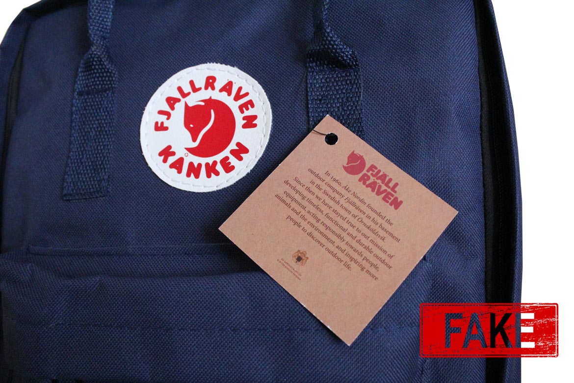 Fjallraven Kanken - визуальные отличия подделки